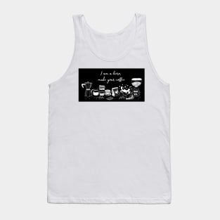 Barista Coffee lover sketch Tank Top